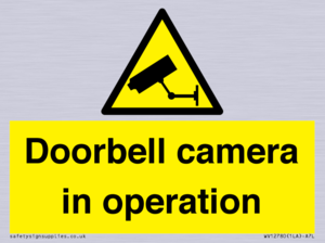 Doorbell camera in operation